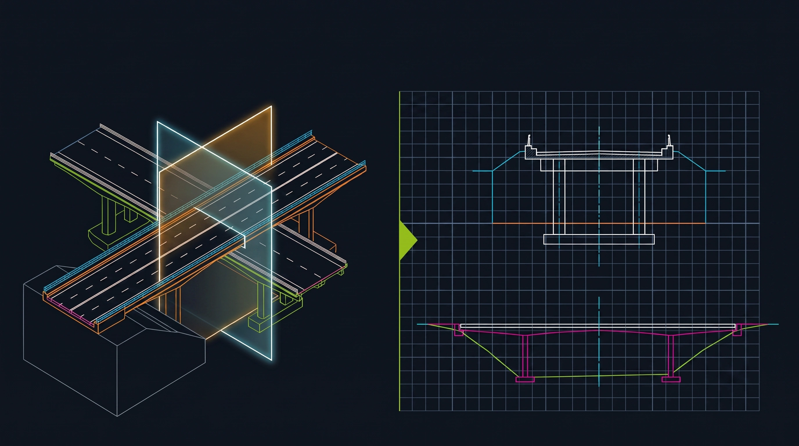 Batch alignments, profile views and IFC model slicing automated in Autodesk Civil 3D